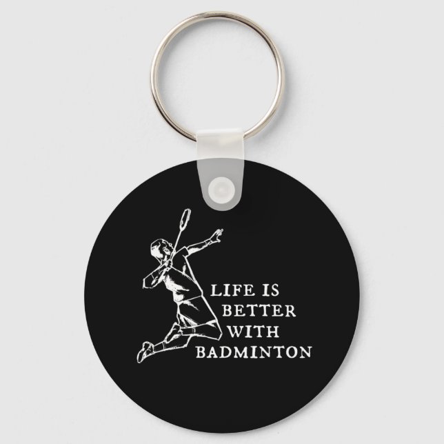 Llavero Regalos de jugadores de Badminton (Anverso)
