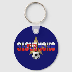 Llavero Regalos de la bola del fútbol de la estrella de