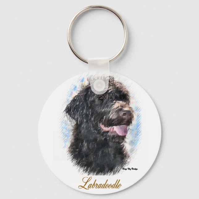 Llavero Regalos de Labradoodle (Anverso)
