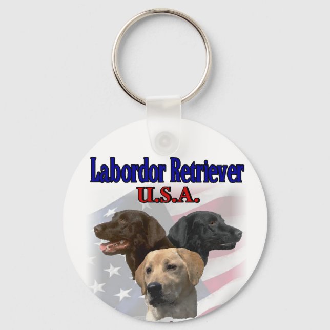 Llavero Regalos de Labrador Retriever (Anverso)