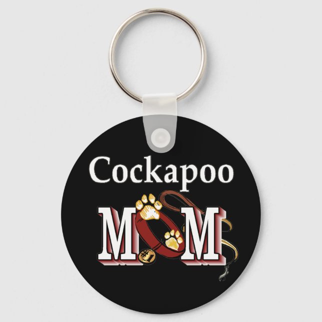 Llavero Regalos de mamá de perro Cockapoo (Anverso)