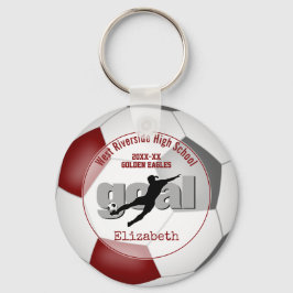 Llavero Regalos de miembros del equipo de fútbol maroon gr