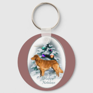 Llavero Regalos de Navidad para Retriever de Tolling de Pa