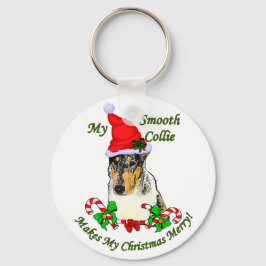 Llavero Regalos de Navidades de Smooth Collie