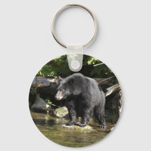 Llavero Regalos de oso negro "Salmon Spotting"