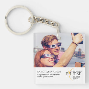 Llavero Regalos de parejas fotográficas de eclipse solar t
