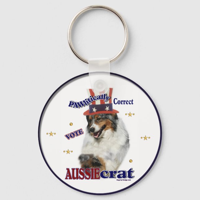 Llavero Regalos de pastores australianos (Anverso)