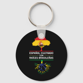 Llavero Regalos de patrimonio de banderas de España y Bras