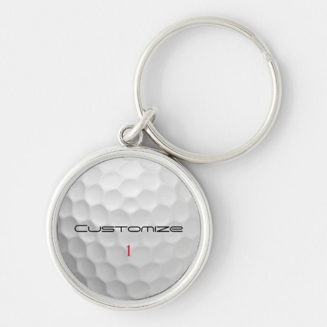 Llavero Regalos de Pelotas de Golf Personalizadas Serie de (Frente)
