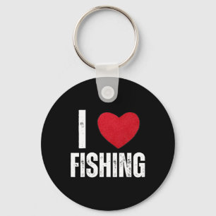 Llavero Regalos de Pesca que Amo para Niños Hombres que Pe
