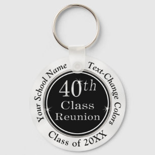 Llavero Regalos de Reunión de la 40ª Clase Personalizados