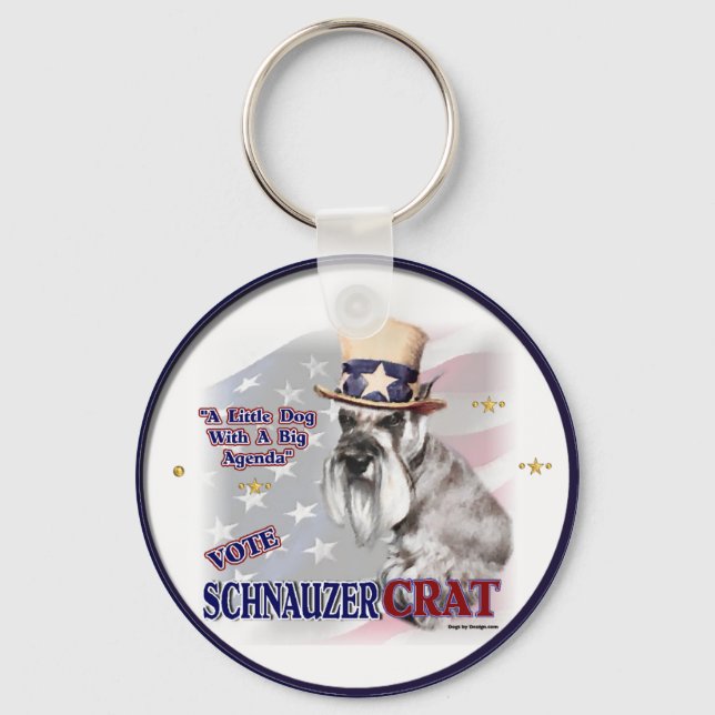 Llavero Regalos de Schnauzer Miniatura (Anverso)