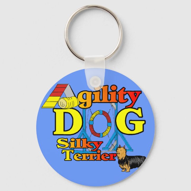 Llavero Regalos de Silky_Terrier_Agility (Anverso)