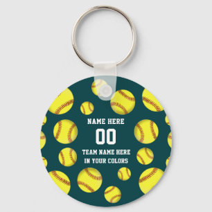 Llavero Regalos de softbol baratos, personalizados en cual