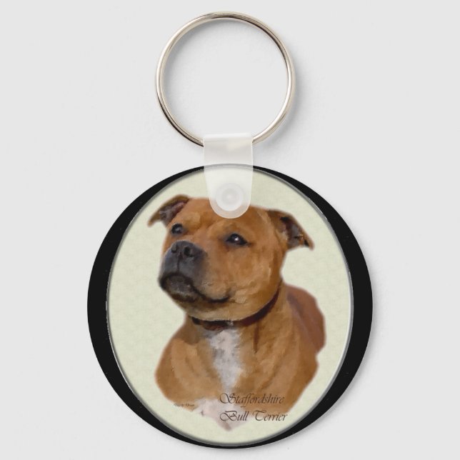 Llavero Regalos de Staffordshire Bull Terrier (Anverso)
