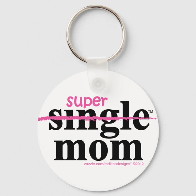 Llavero Regalos de supermamá para madres solteras por dise (Anverso)