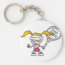 Llavero Regalos de tenis y tarjetas con un chica personali