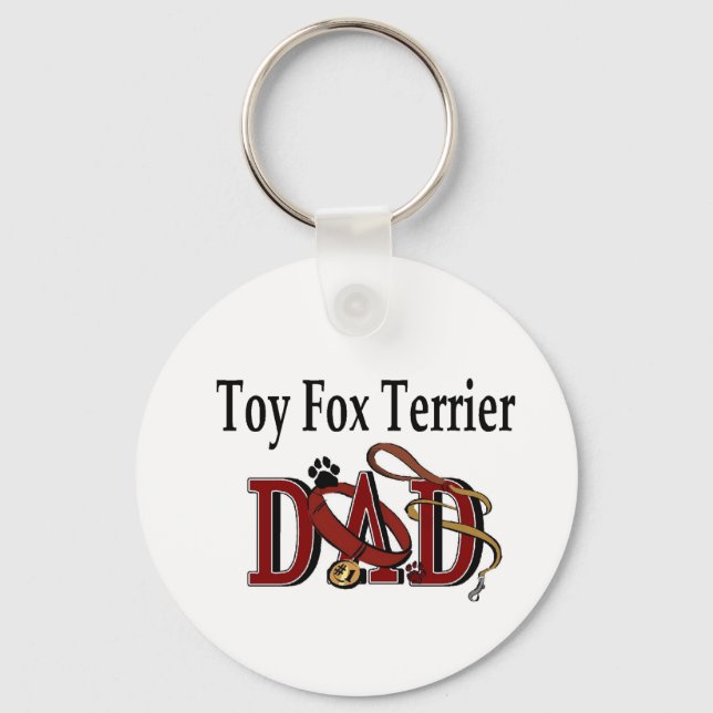 Llavero Regalos de Toy Fox Terrier Dad (Anverso)