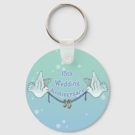 Llavero Regalos del 15° Aniversario del Boda