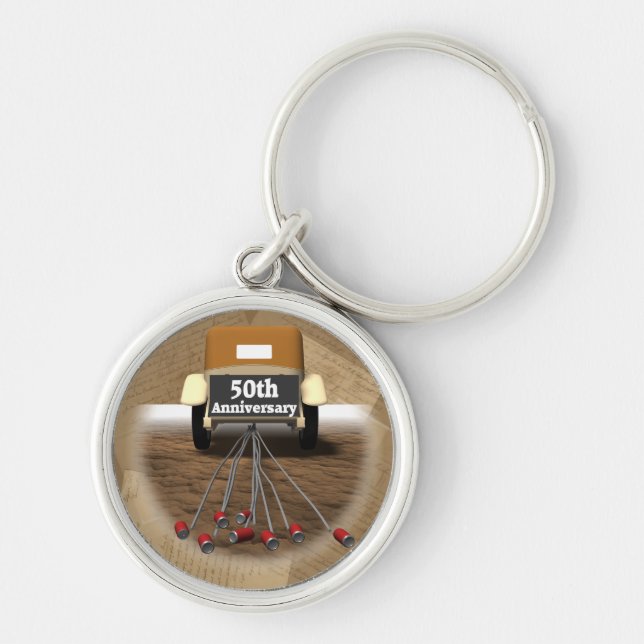 Llavero Regalos del 50° aniversario del Boda (Frente)