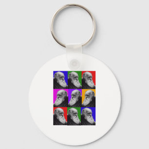 Llavero Regalos del arte pop de Charles Darwin para todas