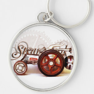 Llavero Regalos del destino del tractor de Steampunk