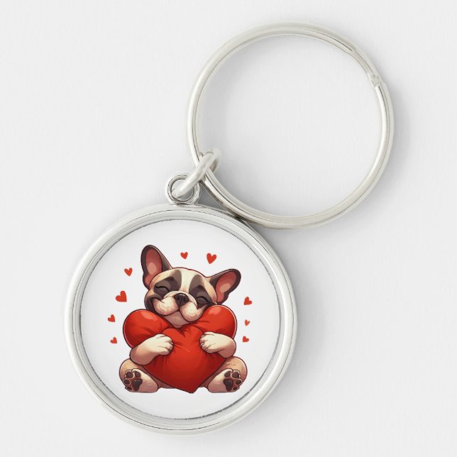 Llavero Regalos del Día de San Valentín para Pitbull (Frente)