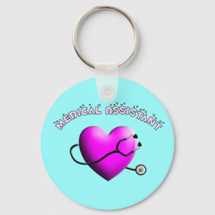 Llavero Regalos del diseño del CORAZÓN del ROSA del