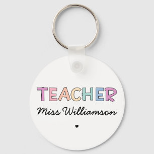 Llavero Regalos del profesor de nombre personalizado   Apr