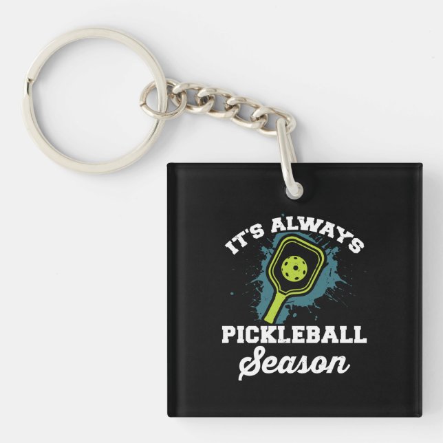 Llavero Regalos divertidos de pickleball (Frente)