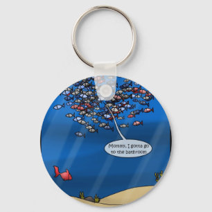 Llavero Regalos Divertidos de Vacaciones de Pesca Camiseta