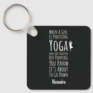 Llavero Regalos divertidos de yogui para chicas adolescent