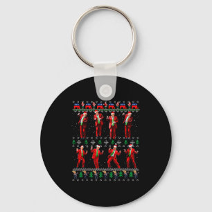 Llavero Regalos divertidos feos de Santa estilo de baile T