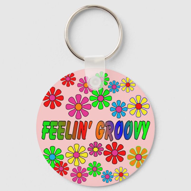 Llavero Regalos "Feelin' Groovy" de los años 70 (Anverso)