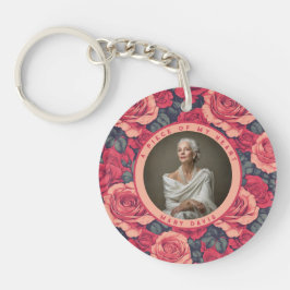 Llavero Regalos inspirados en la naturaleza para papá Rosa