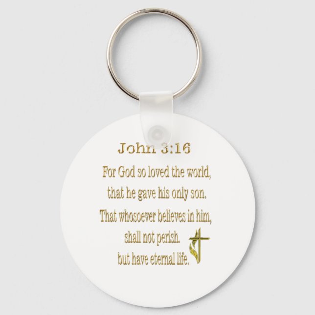Llavero Regalos John 3:16 (Anverso)