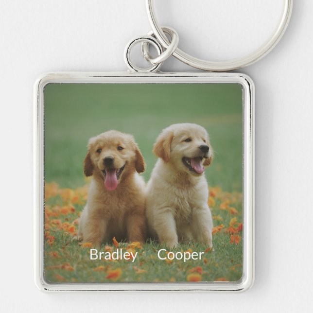 Llavero Regalos Mascotas personalizados, foto Mascota pers (Frente)