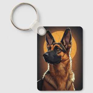 Llavero 🐾 Regalos para amantes de perros Pastor Alemán 🐾