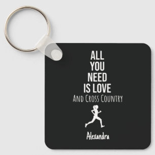Llavero Regalos para corredores de XC personalizados de Cr