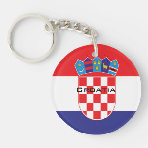 Llavero Regalos patrióticos croatas de la bandera naciona