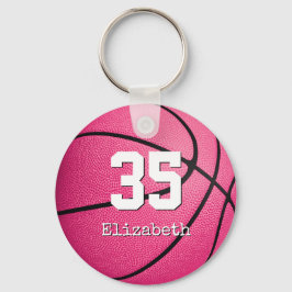 Llavero regalos personalizados de baloncesto de chicas ros