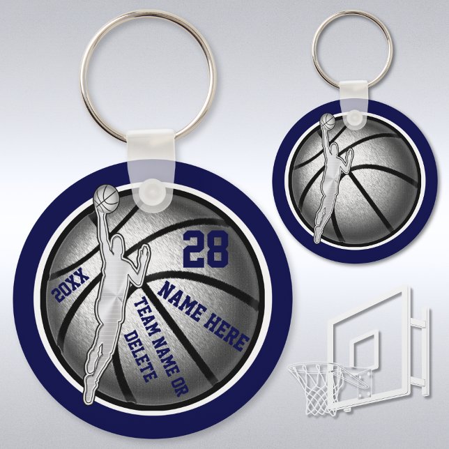 Llavero Regalos personalizados de baloncesto para niños, m (Cheap Basketball Team Gifts. Basketball Keychains Personalized. Personalised Basketball Favors.)