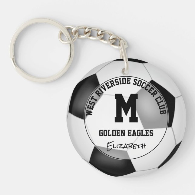 Llavero regalos personalizados de equipos de fútbol para n (Frente)