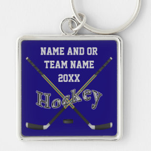 Llavero Regalos personalizados del hockey en sus colores y