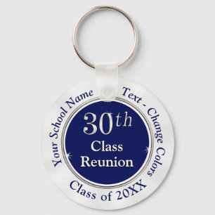 Llavero Regalos Personalizados para Reunión de Clase de 30