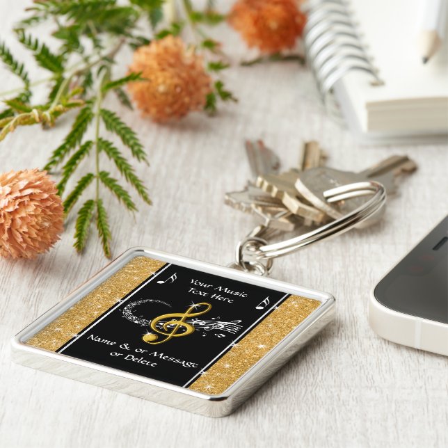 Llavero Regalos personalizados relacionados con la música  (Lado)