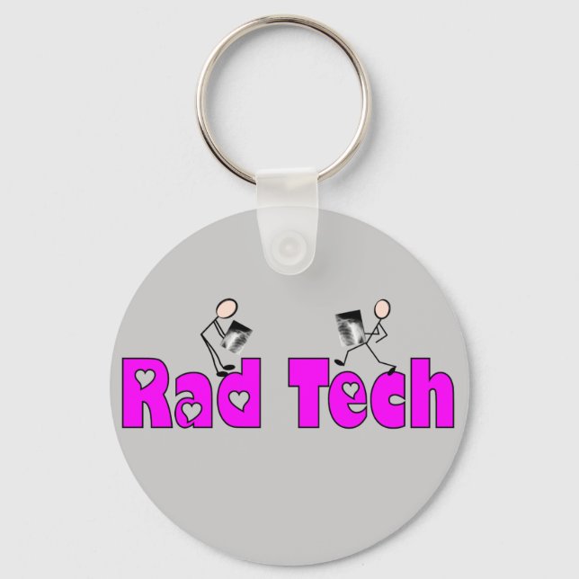 Llavero Regalos "Rad Tech" de Técnico de Radiología (Anverso)