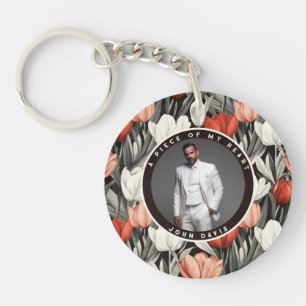Llavero Regalos únicos de aniversario para marido Tulipán 
