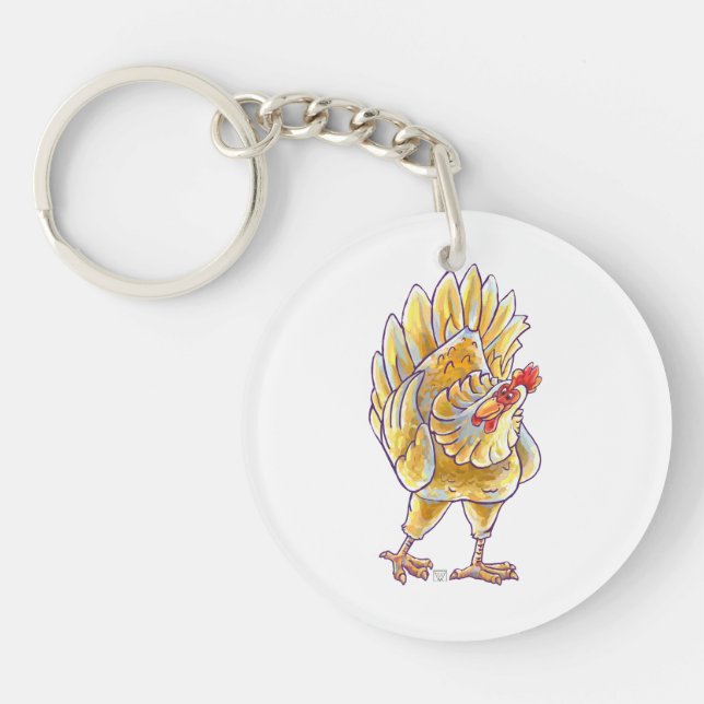 Llavero Regalos y accesorios de pollo (Frente)