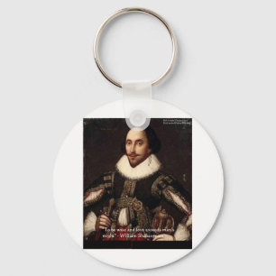 Llavero Regalos y Tarjetas de Citas de Shakespeare "Amor/P